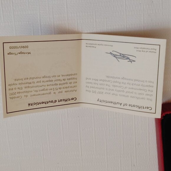 2017 Royal Canadian Mint Fine Silver Coin - Celebration of Spring Lilac - Picture 5 of 5